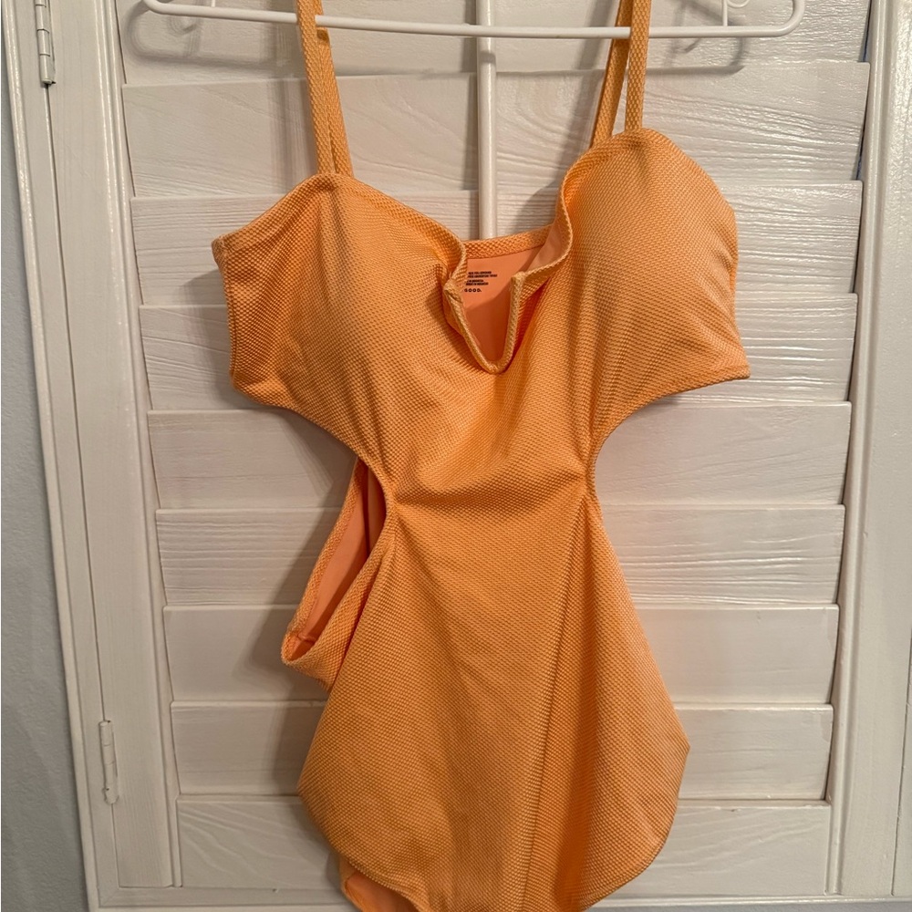 Aerie Orange Women Swim One Piece